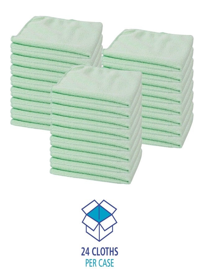 Boardwalk Microfiber Cleaning Cloths, 16 x 16, Green, 24/Pack - Image 5